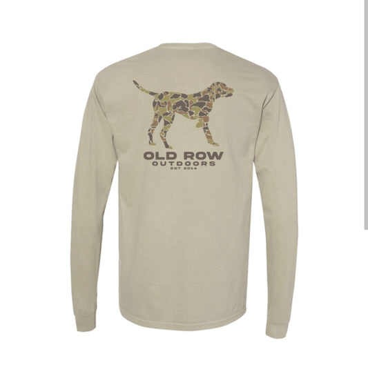 Old Row Camo Pointer Long Sleeve Tee