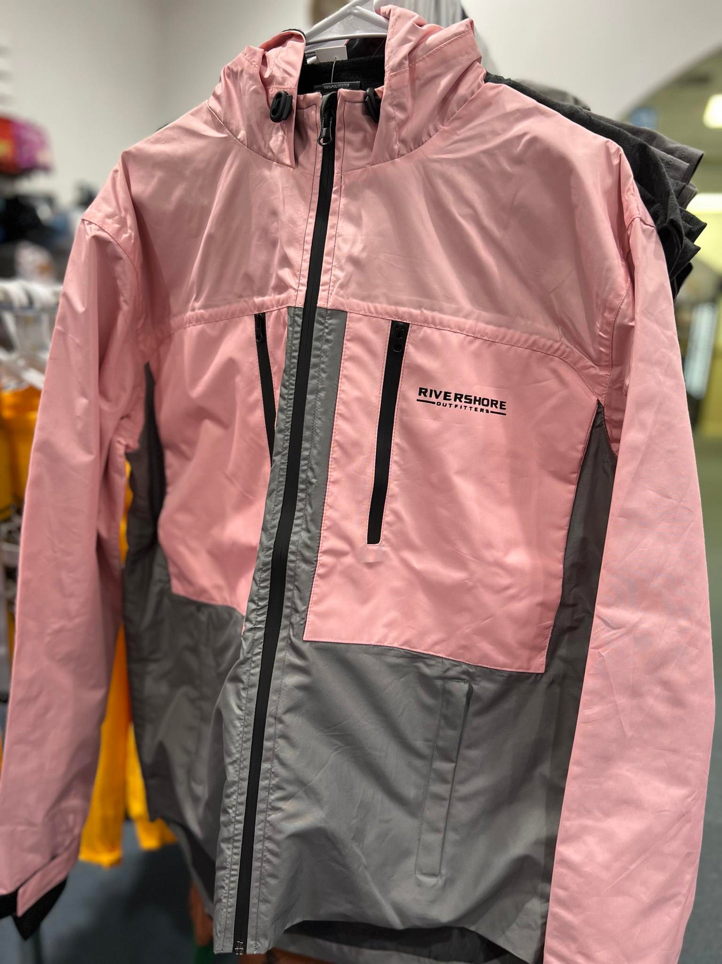 Youth RSO Rain Jacket, Pink/Grey