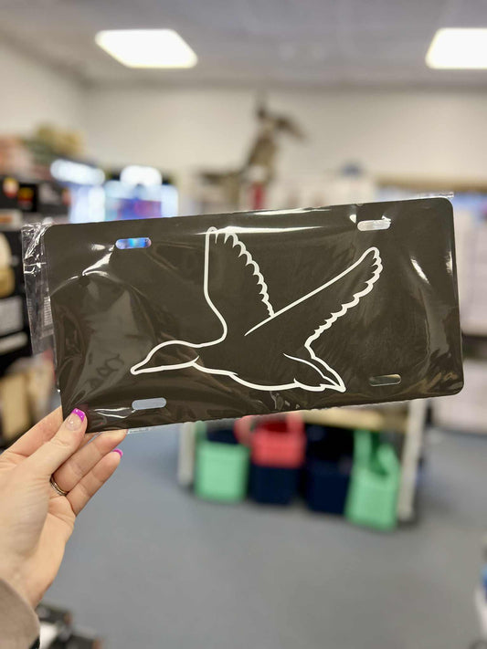 License Plate, Black Mallard