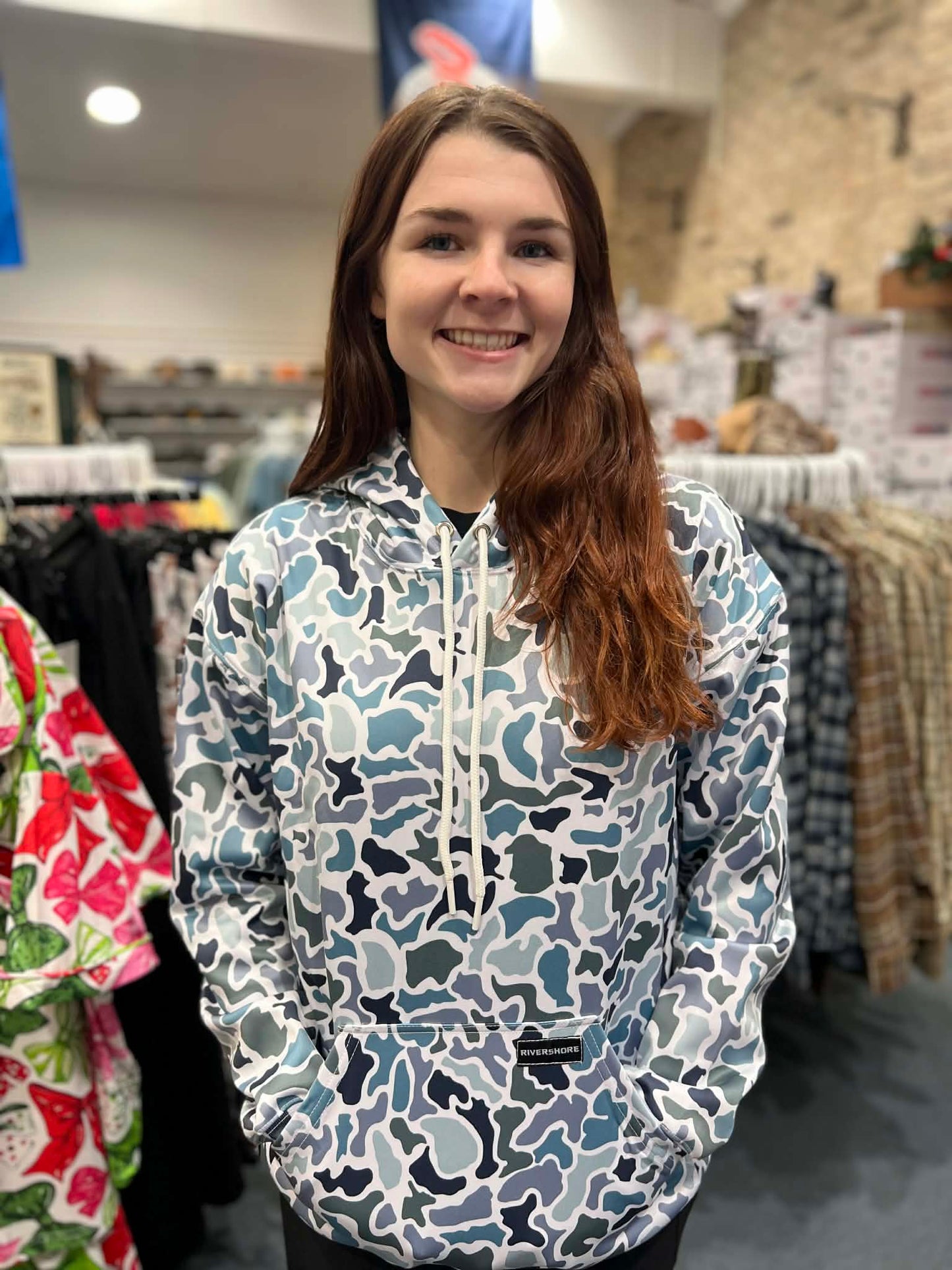 RSO Tech Camo Adult Hoodie, Blue