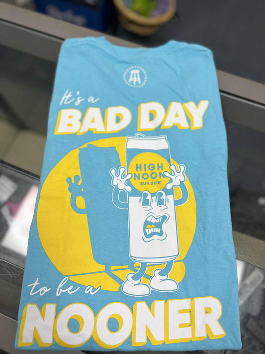 Barstool Bad Day To Be A Nooner Pocket Tee, Blue