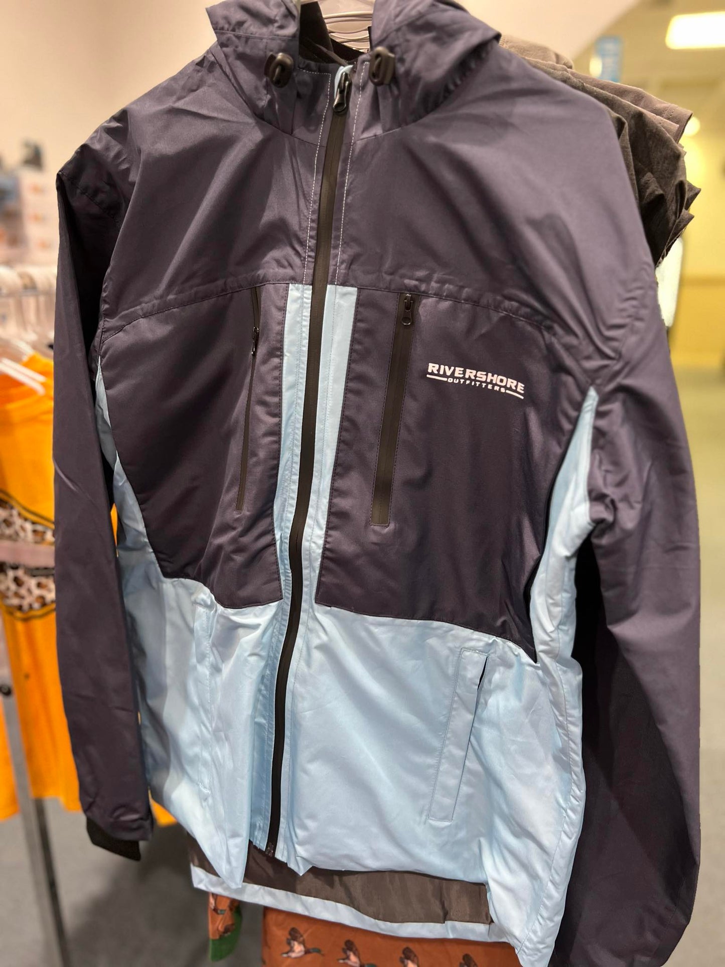 Youth RSO Rain Jacket, Blue/Light Blue