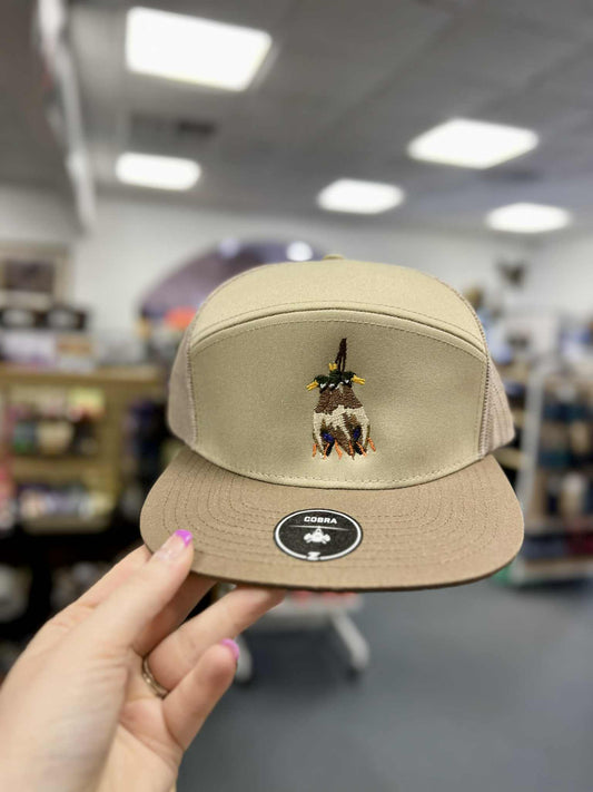 Hanging Mallards 7 Panel Trucker Hat, Cobra