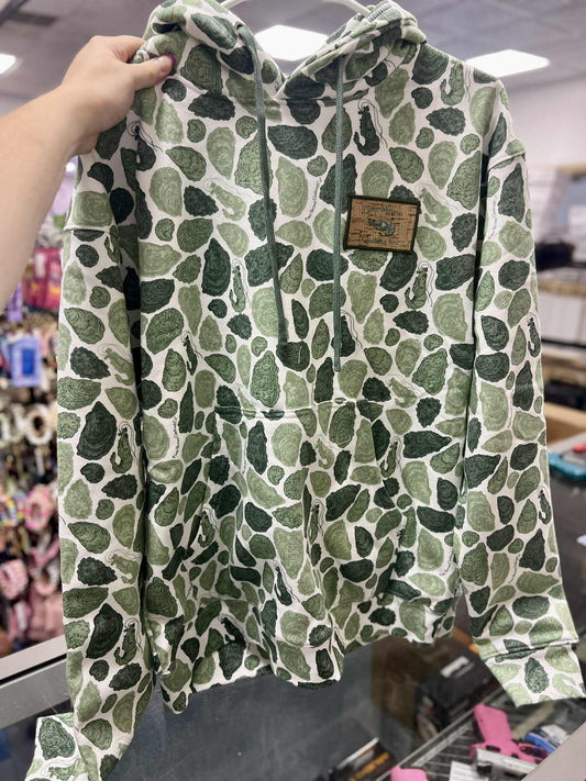 Midweight Hoodie, Green Oyster Camo