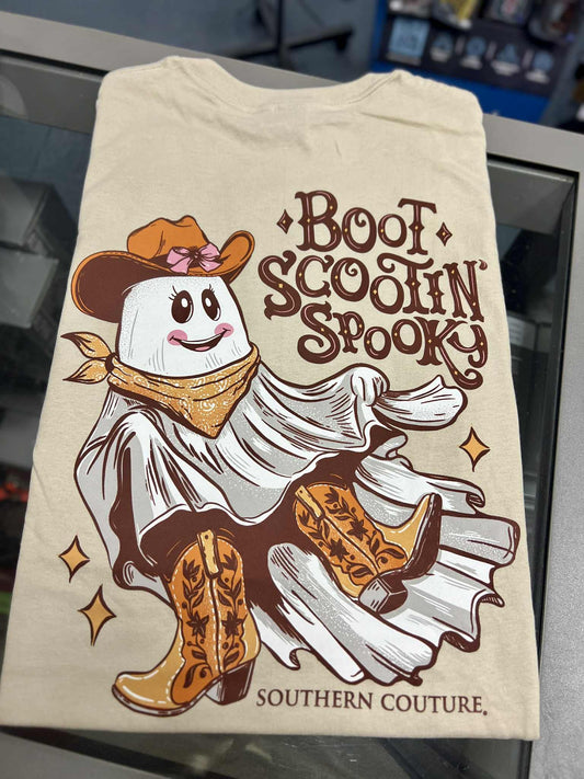 Classic Boot Scootin' Spooky Short Sleeve, Sand
