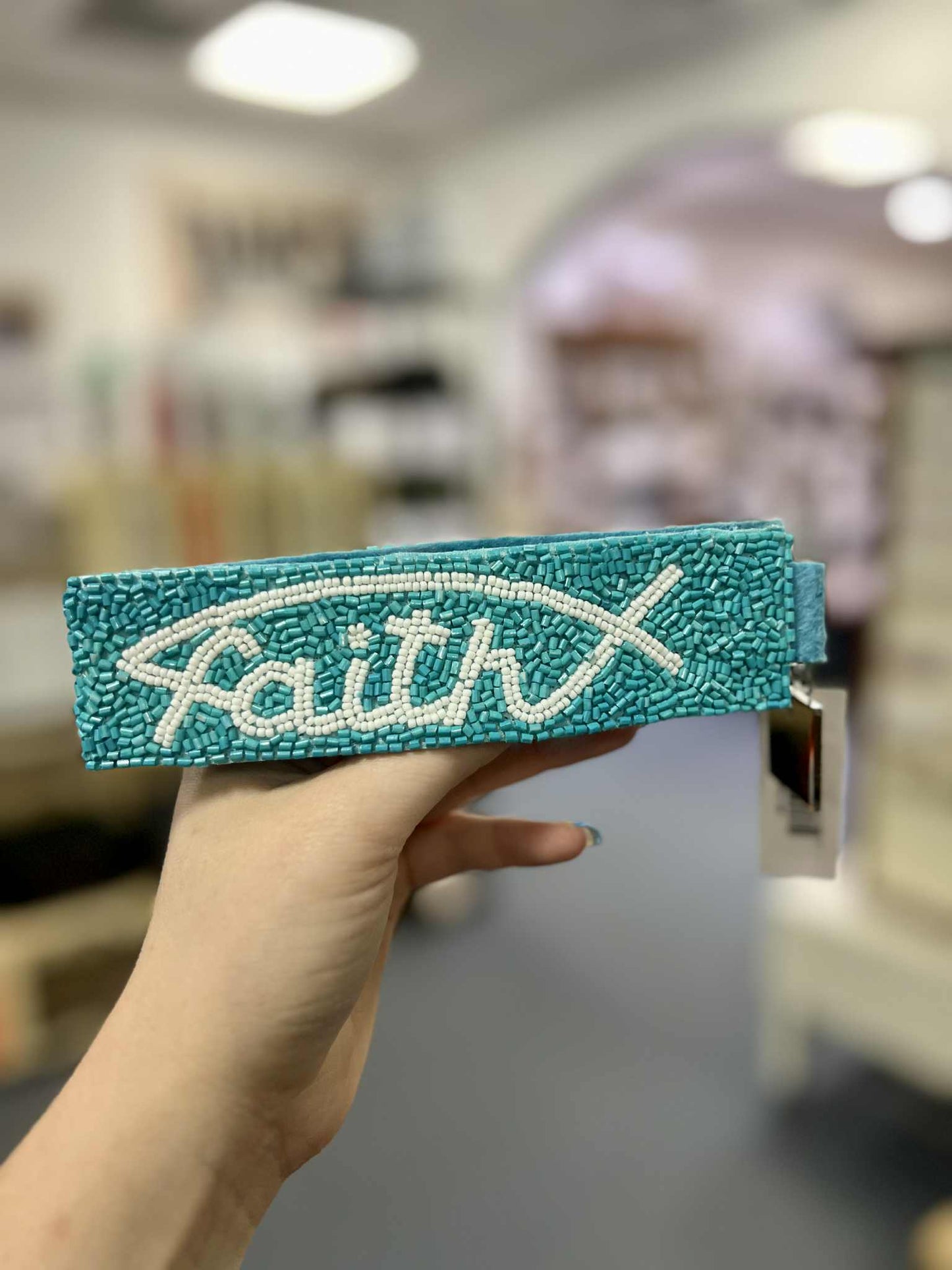 Beaded Keychain, Faith