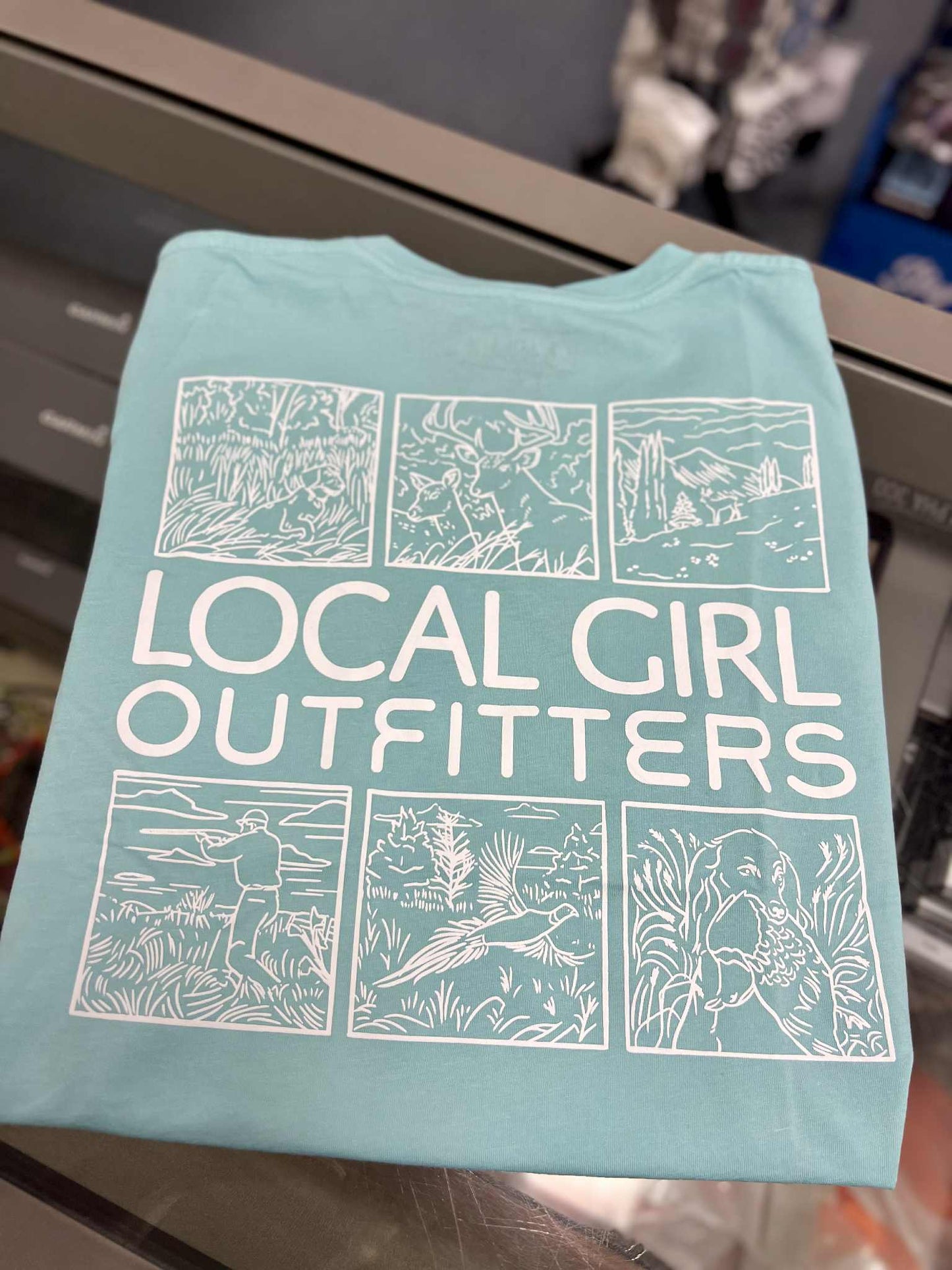 Local Girl Field & Forest Short Sleeve Tee, Chalky Mint