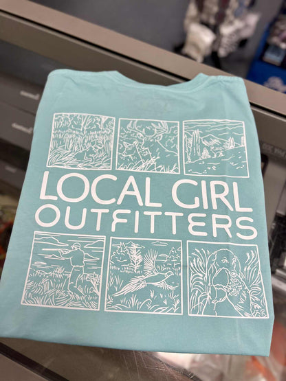 Local Girl Field & Forest Short Sleeve Tee, Chalky Mint