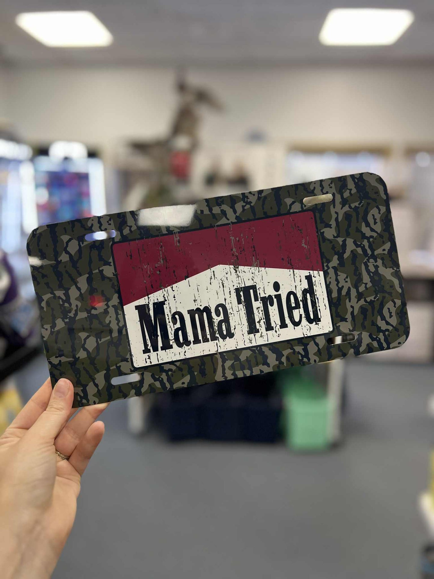 License Plate, Mama Tried Stamp