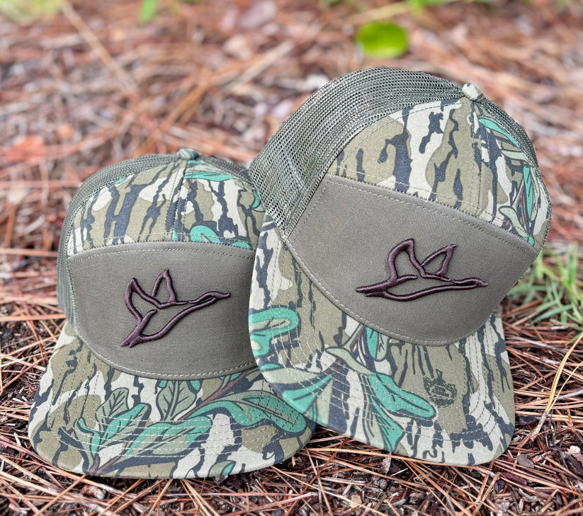 Combat Waterfowl, 7 Panel Greenleaf/Olive Hat