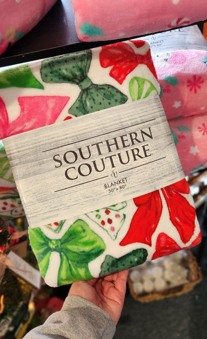 Super Soft Blanket, Christmas Bows
