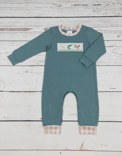 Hunting Applique Boy Romper