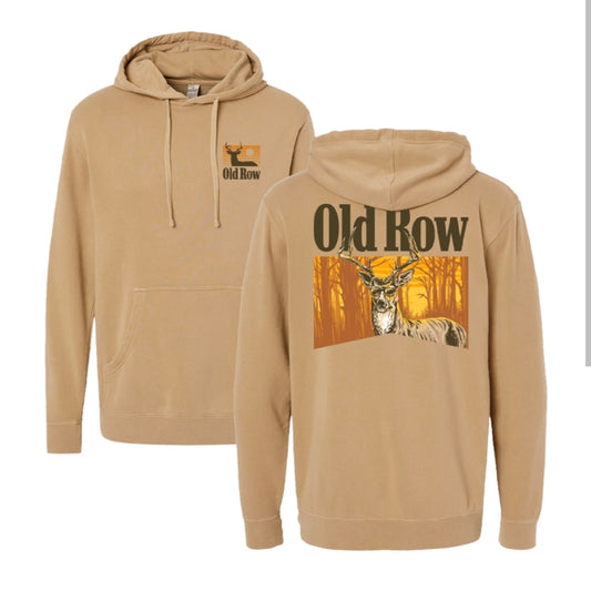 Old Row The Smoking Buck Hoodie, Sandstone