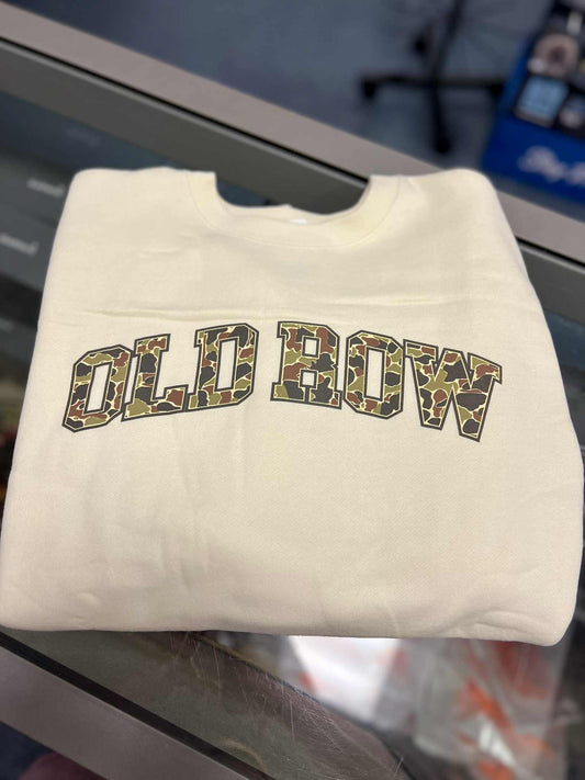 Old Row Camo Crewneck, Ivory