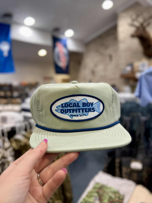 Gone Fishin' Patch LP Rope Hat, Quarry