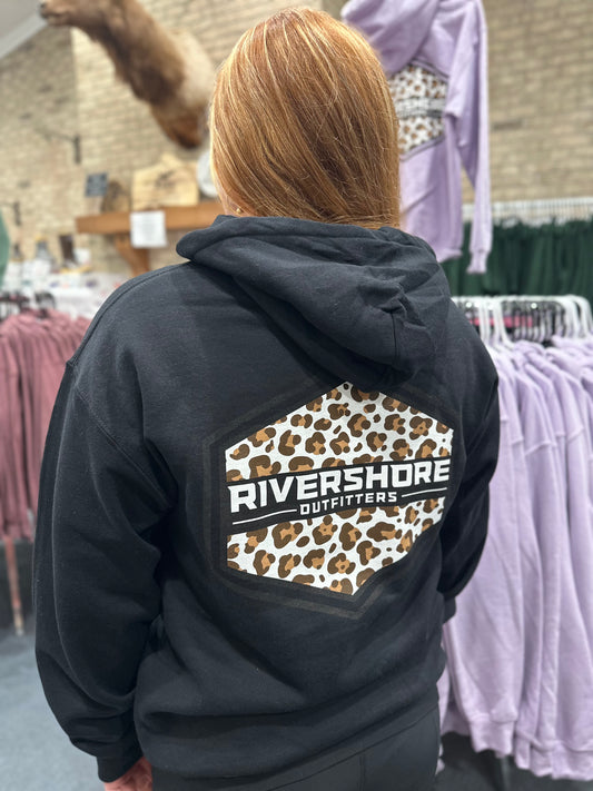 RSO Leopard Hoodie, Black