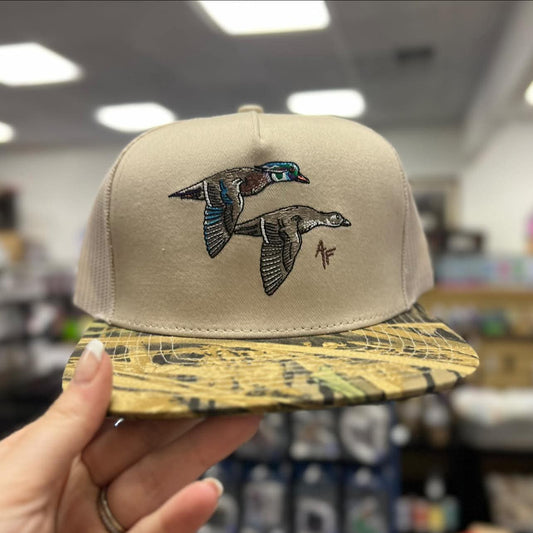 American Fetcher, 5 Panel Woodie Pair Hat, Shadow Grass