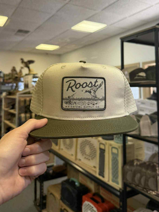 Roost Brown Bill Logo Patch Hat