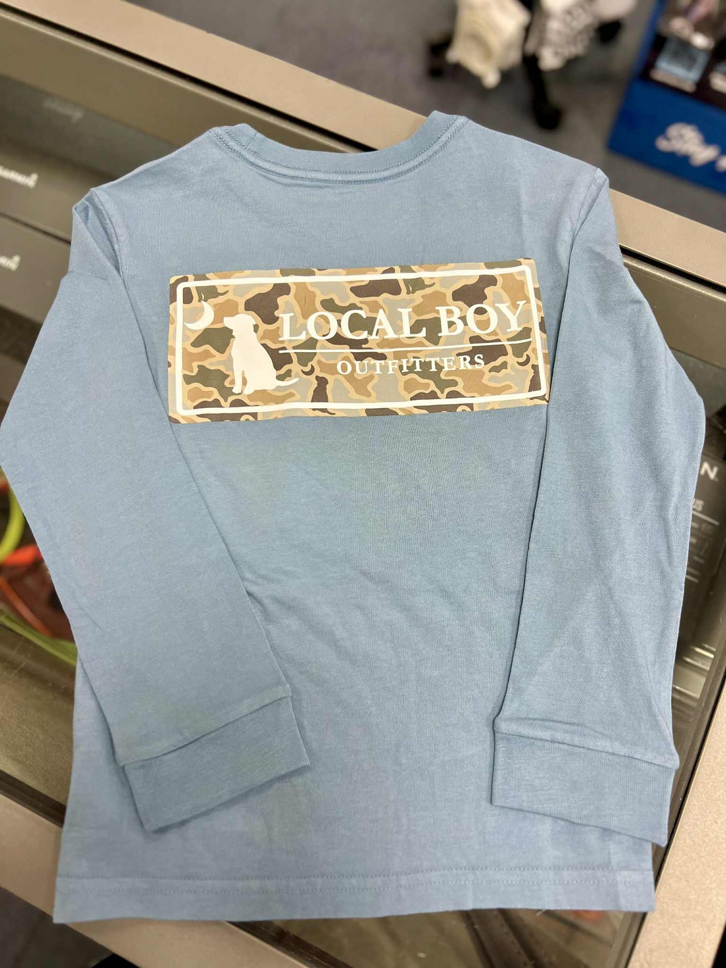 Youth Sand Dog & Moon Camo Plate Long Sleeve