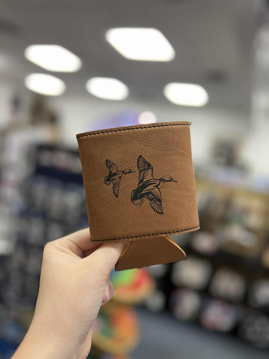 ECW, Banking Mallard Leather Beverage Holder