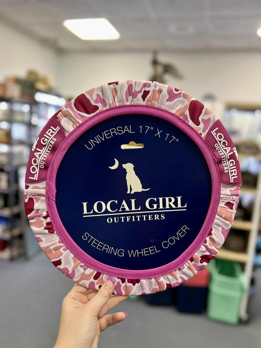 Local Girl Steering Wheel Cover, Pink Localflage