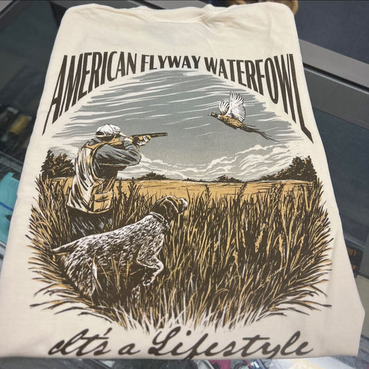 AFW Flying Pheasant Short Sleeve, Ivory