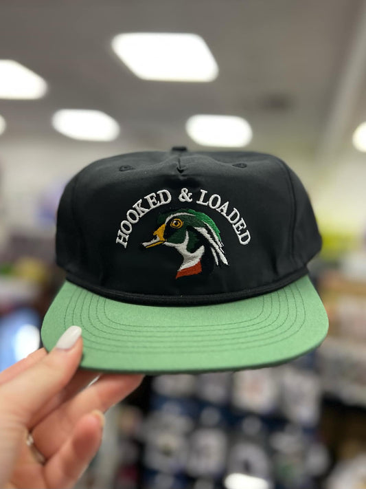 Hooked and Loaded, Woodie Black/Green Rope Hat