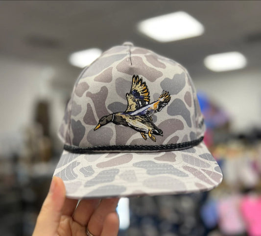 Diving Mallard Cap, Classic Deer Camo