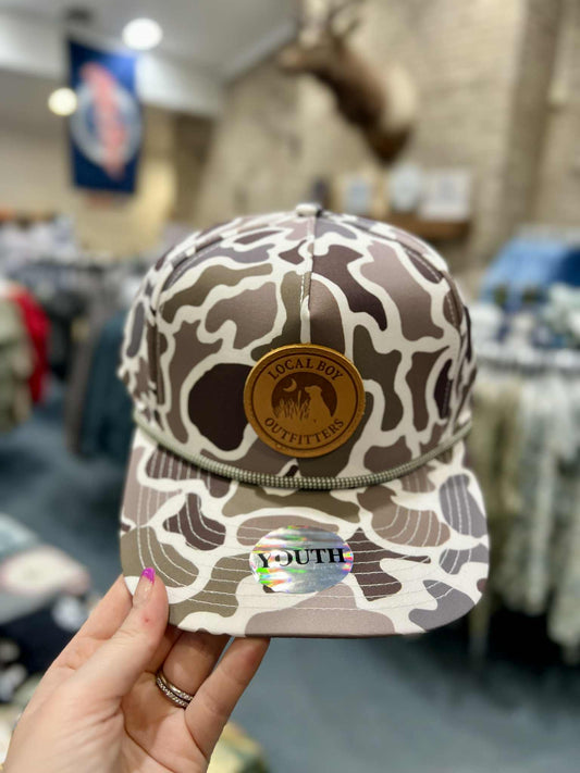 Youth Leather Patch HC Rope Hat, Localflage