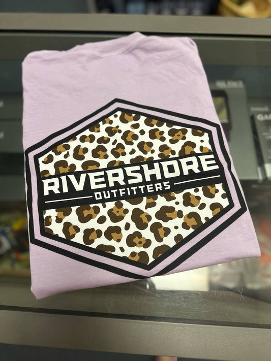 RSO Leopard Logo Short Sleeve, Orchid