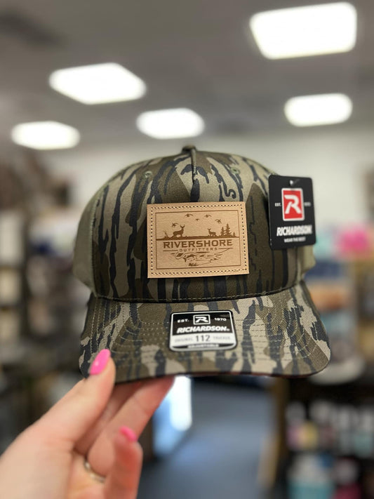 RSO Leather Patch Hat, 112 Bottomland Camo