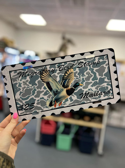 License Plate, Mallard Stamp