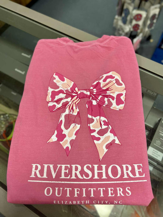 RSO Pink Camo Bow Long Sleeve, Crunchberry