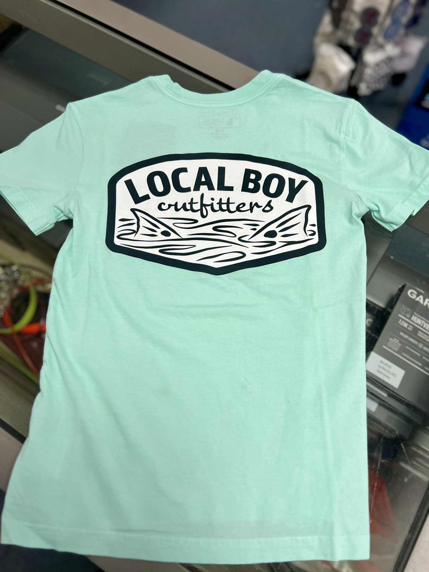 Youth Fish Tails Short Sleeve Tee, Island Reef