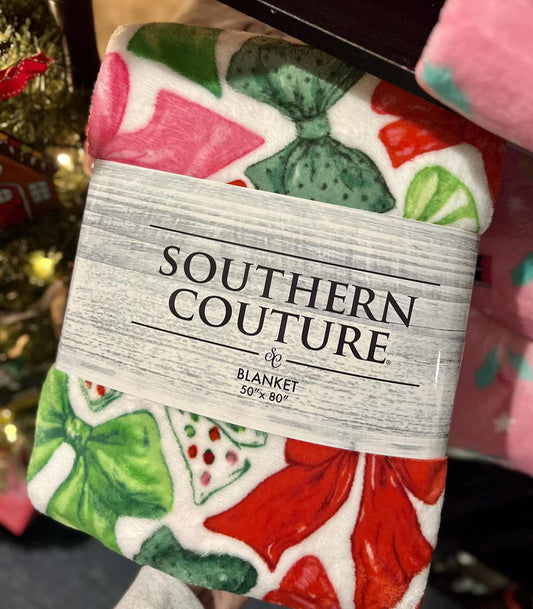 Super Soft Blanket, Christmas Bows
