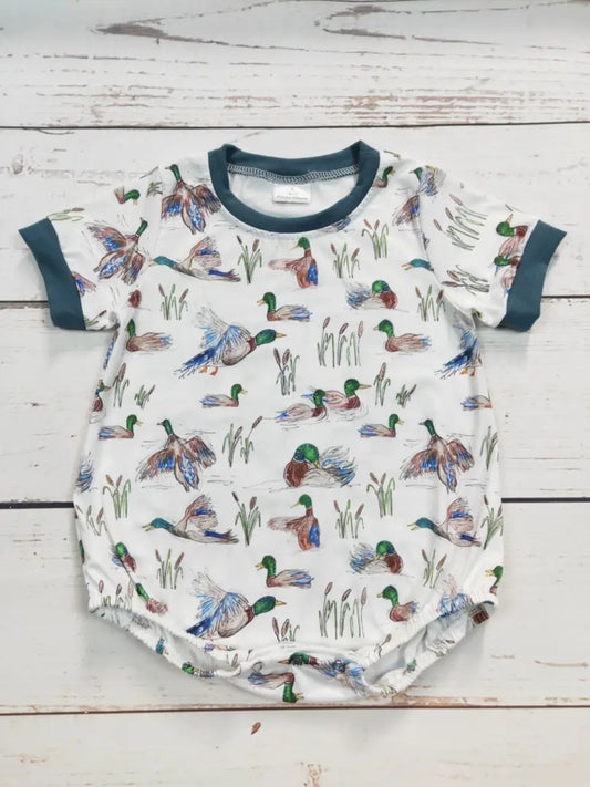 Duck Printed Baby Boy Bubble