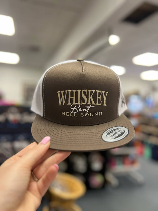 MHC Whiskey Bent Hell Bound Trucker, Brown/White