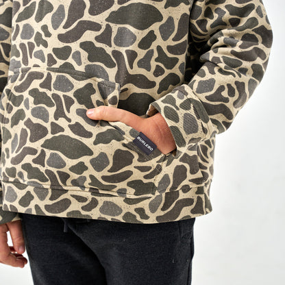 Youth Fleece Hoodie, Classic Deer Camo