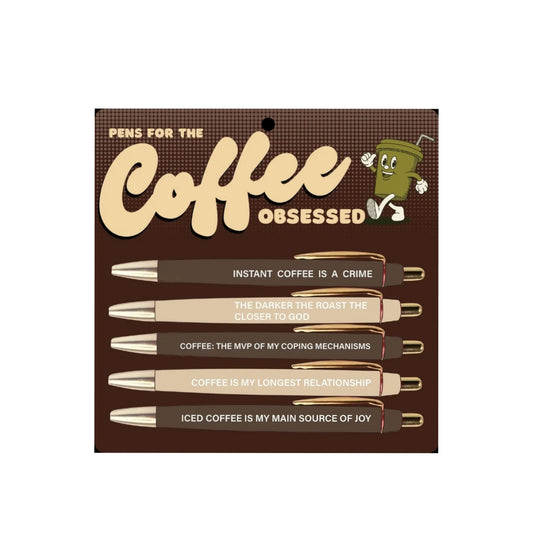 Coffee Obsessed Pen Set