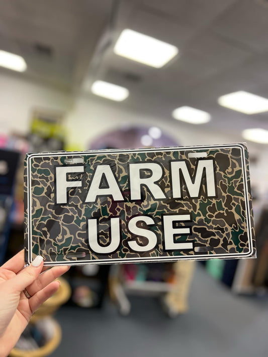 License Plate, Farm Use OSC