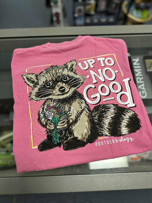 Raccoon Up To No Good Short Sleeve