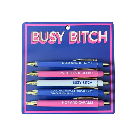 Busy Bitch Pen Set