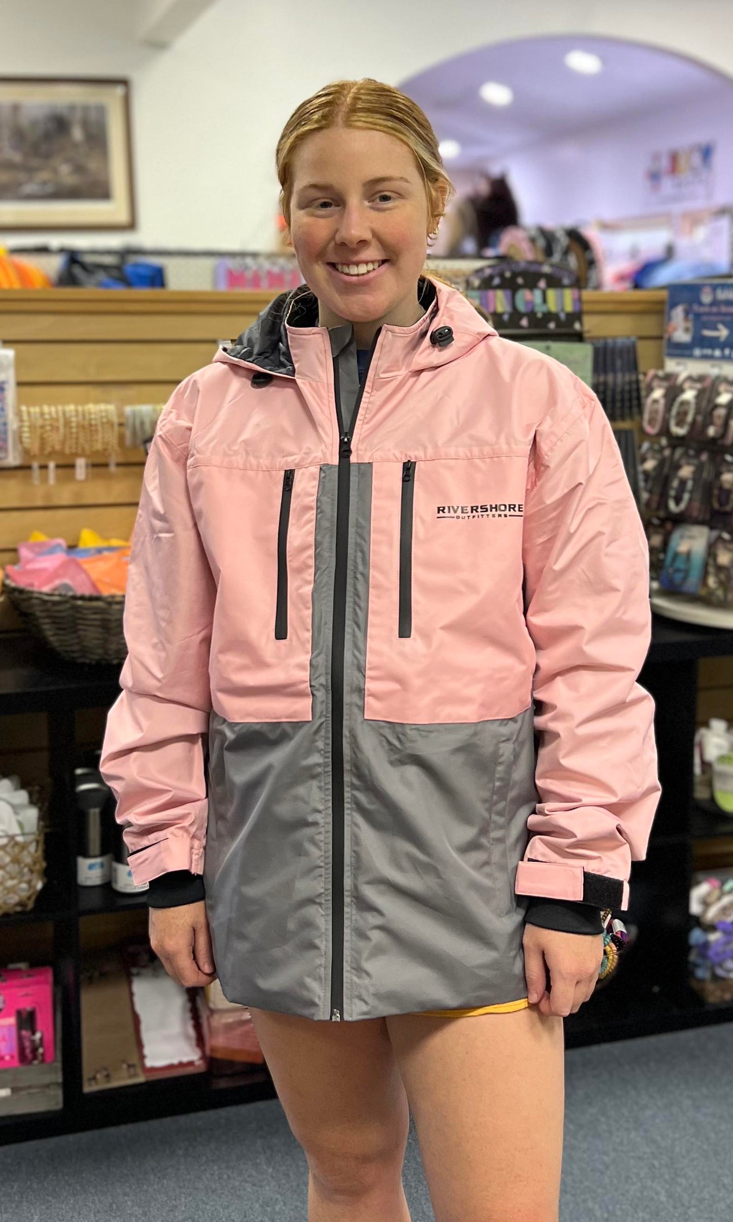 RSO Rain Jacket, Pink/Grey