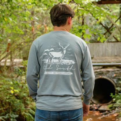 Deer Long Sleeve, Granite