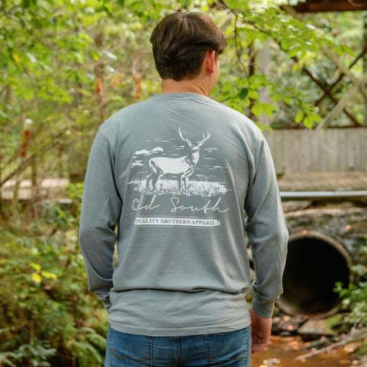 Deer Long Sleeve, Granite