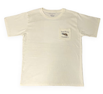 Camo Back Short Sleeve, Cream