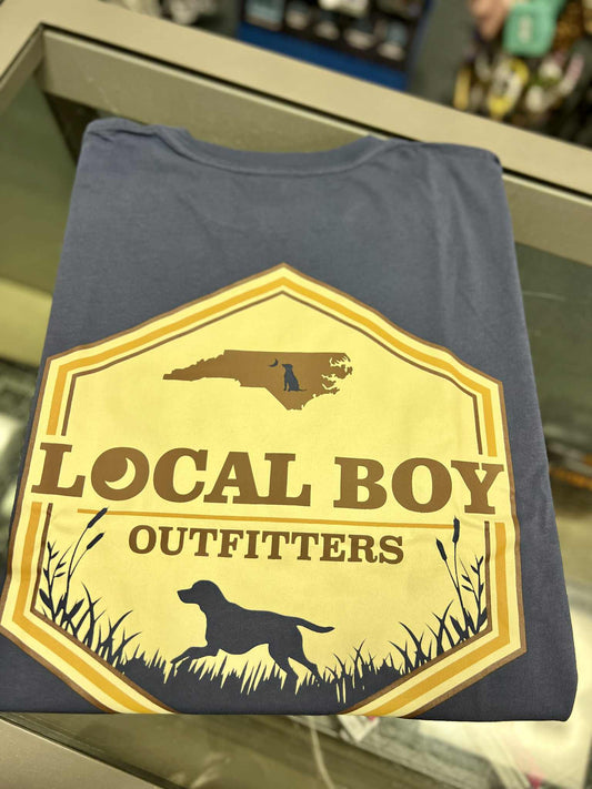 Hex State NC Short Sleeve Tee, China Blue