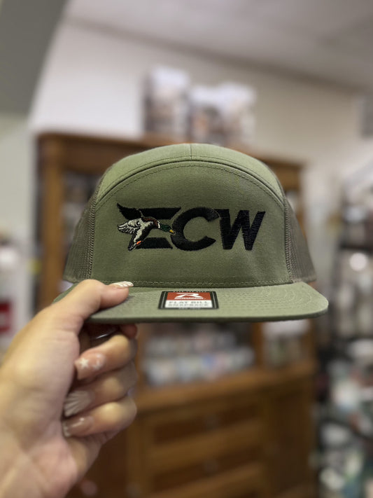 ECW 7 Panel, 2.0 Logo Script Hat, Loden