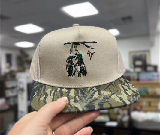 American Fetcher, 5 Panel Duck Lanyard Hat, Khaki Treestand