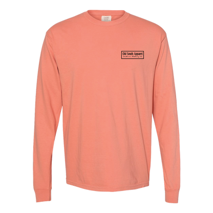 Texted Long Sleeve, Terracotta